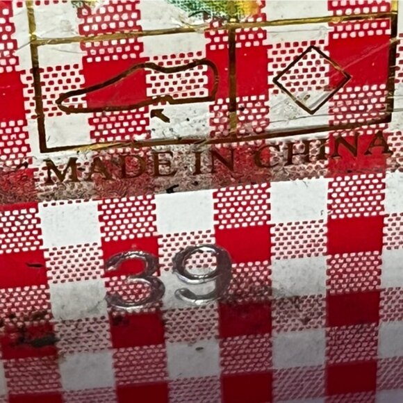 Irregular Choice “Diplo Cheesecake” Polka Dot Jute Espadrille Wedge Heels - Picture 9 of 16